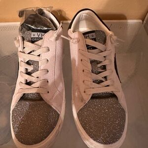Vintage Havana Glittery White Sneakers
